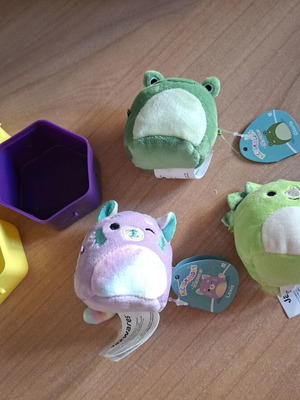 Squishmallows Micromallos set of 3 new with bases