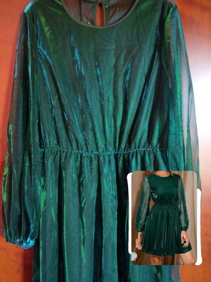 women pink and green dress Light Pink Ombre Pleated Halter Cutout Maxi Dress – PinkBlush main image 1