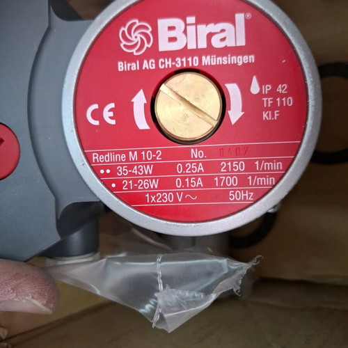 Biral M10-2 circulator pump new, analog with fittings