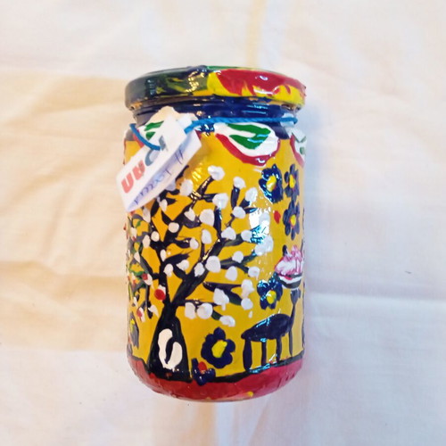 Handmade Colorful Summer Glass Vase Ioanart new