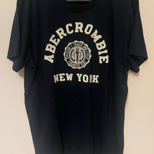 Abercrombie & Fitch men's T-shirt XL black and blue like new