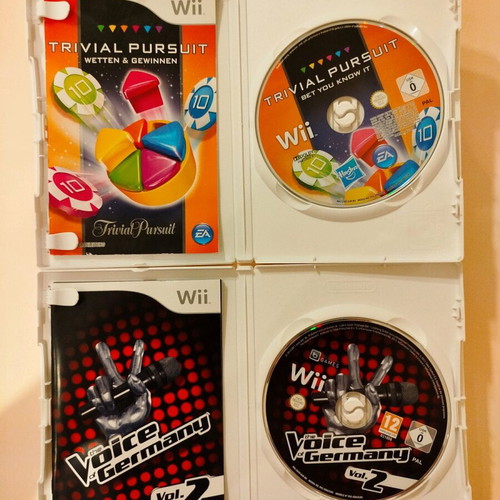 Trivial Pursuit and The Voice Wii used