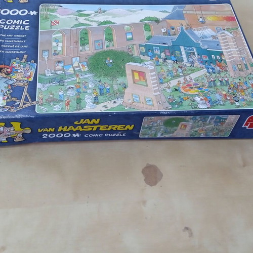 Puzzle "The Art Market" Jumbo 2000 pieces used