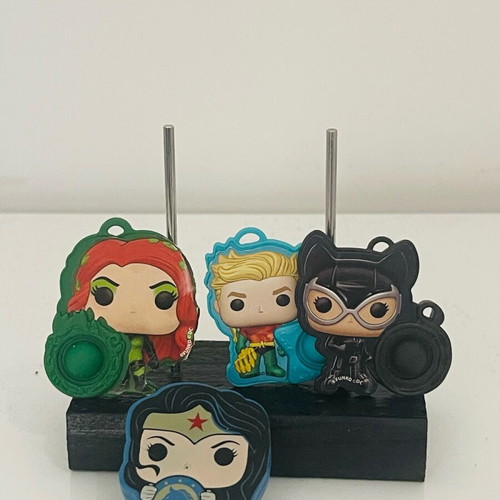 DC Kinder Joy Set Stress Ball with Aquaman, Catwoman, Poison Ivy and Wonder Woman