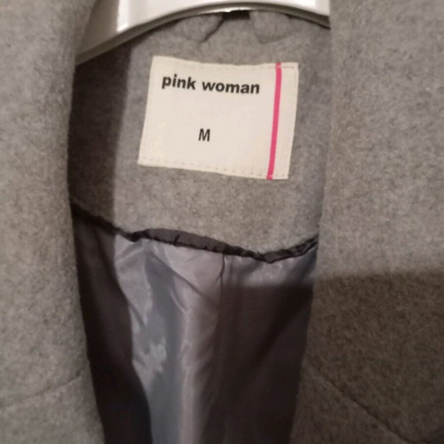 Pink Woman women's coat like new, gray, size M