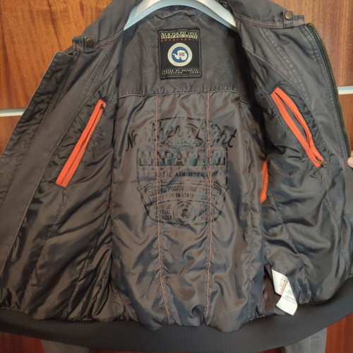 Napapirji jacket like new, size L, gray and blue