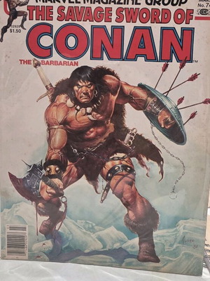 The Savage Sword of Conan Marvel Magazine #74 used 1982