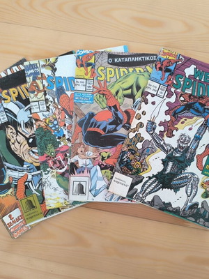 Spider-Man Retro Comics pack of 5, like new, Greek editions