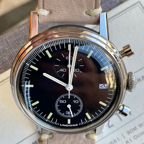 Undone The Urban Chronograph like new, black