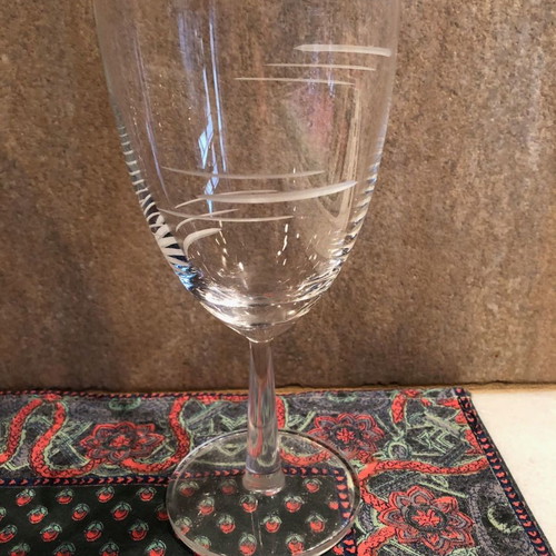 Water glasses used, crystal, pack of 10