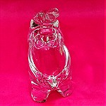  Φοντανιερα σε σχήμα λαγού/κουνέλι Art Crystal Sasaki Japan 80'