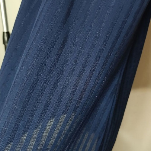 Ribbed Top Long Sleeve Blue Blouse Like New