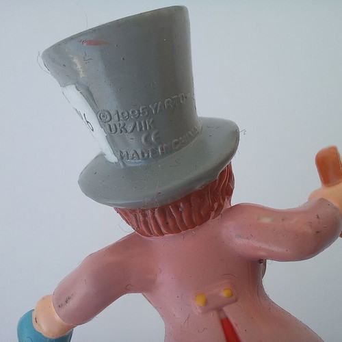 Vintage figure - Crazy Hat Man pencil sharpener, year 1995