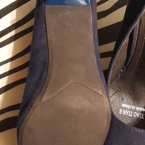 Blue pumps new, size 38
