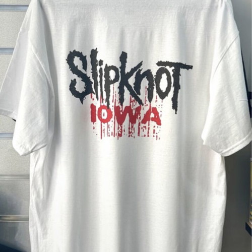 Slipknot cotton T-shirt, size Large, white