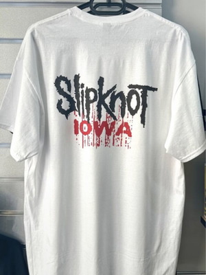 Slipknot cotton T-shirt, size Large, white