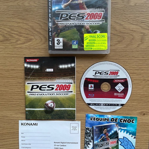 PES 2009 Pro Evolution Soccer used for PlayStation 3, 2 pieces