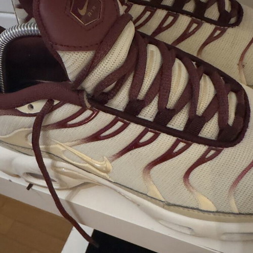 Nike Air Max TN sneakers used, beige and gold, size 44
