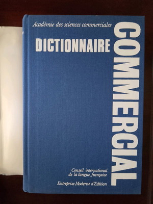 Dictionnaire Commercial used, hardcover, French language