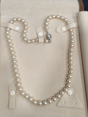 Vintage κολιέ Μαργαριταρένιο Μαγιόρκας cream-white, σαν καινούργιο