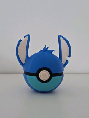 Stitch Pokéball с ключодържател по поръчка