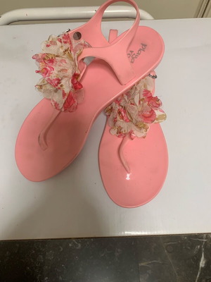 Pink sandals size 37 used