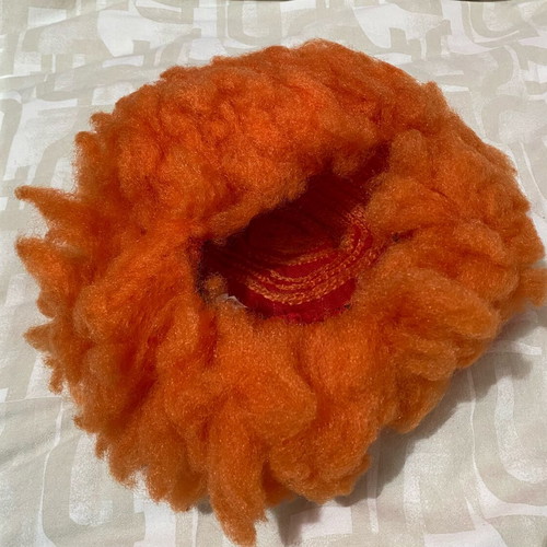 Orange carnival wig like new