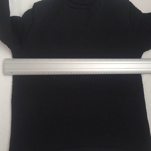 Mads Norgaard men's sweater new, 100% wool, size XS/S, black