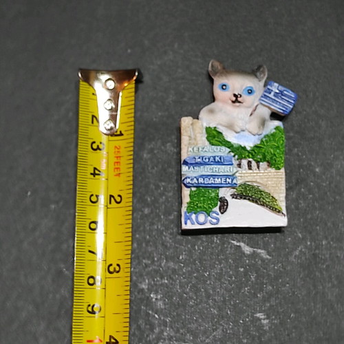 Embossed souvenir magnet from Kos new