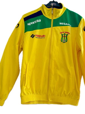 Virtus Mandrio sports jersey jacket XS kids yellow green