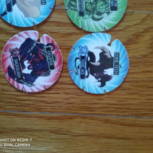 Monsuno caps used, pack of 6, 2013
