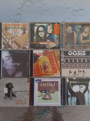 10 CD music collection including Oasis, Sting, Santana, Nitro