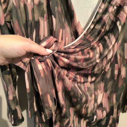 Mini long-sleeve elastic dress new multicolor green