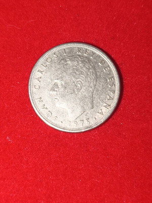 Spain 5 Pesetas Coin used