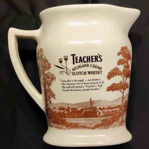 Promotional porcelain jug Teacher's Highland Cream Scotch Whisky like new