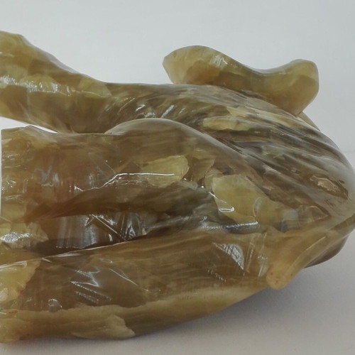 Elephant Onyx Figurine vintage, handmade, used, 22cm, 2.7kg