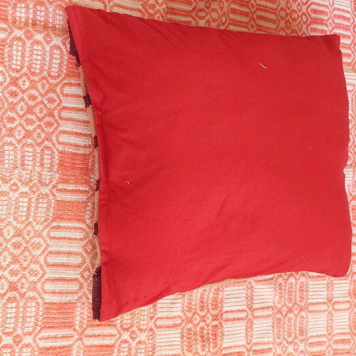 Set for rustic decoration with wool throw and woven cushion covers refurbished