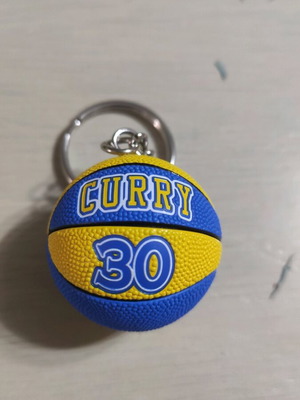 Nba keychain Steph Curry new, rubber pvc