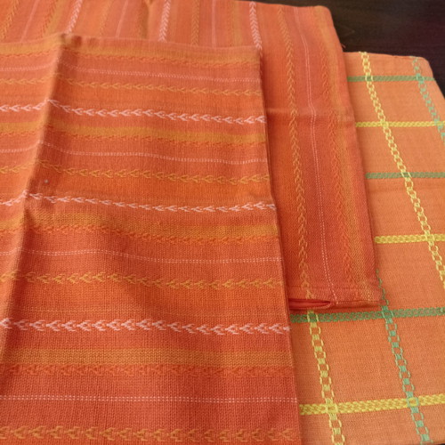 Decorative pillows set of 3 woven cotton summer 45x45 new