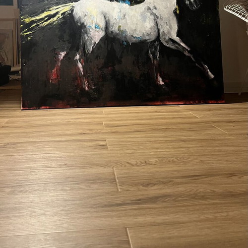 Horse painting 90cm x 120cm new, oil and acrylic colors