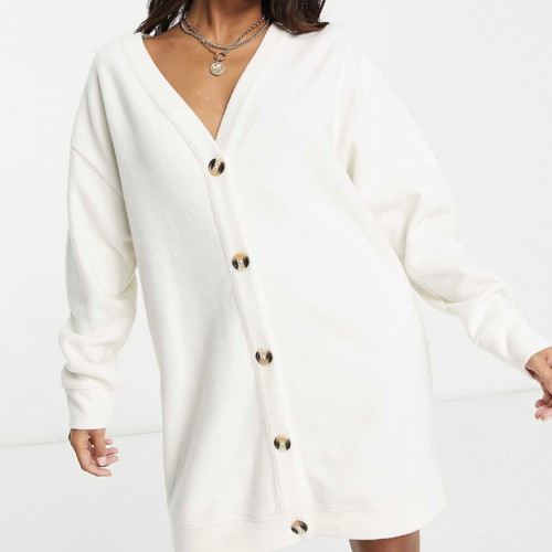 Asos cardigan dress like new, off white, size S-M