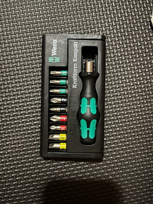 Wera Kraftform Mini Set like new with bit driver and bits