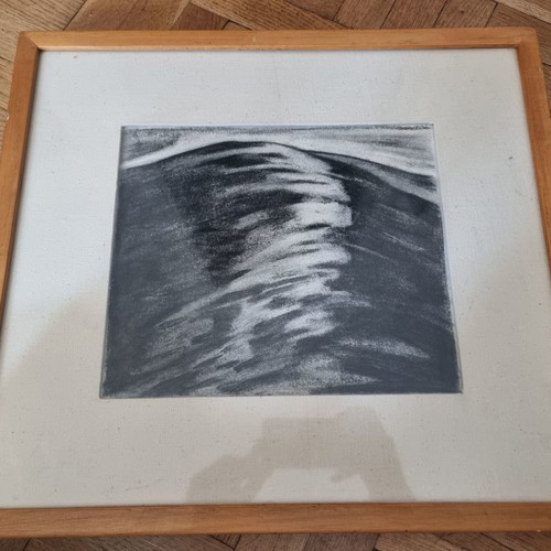 Painting Markos Kampanis used, Mountain with simple frame