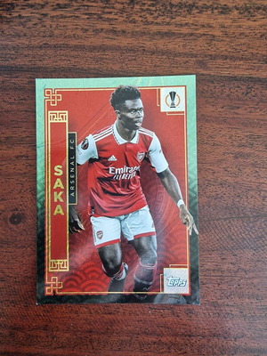 Συλλεκτική κάρτα Topps Saka Arsenal μεταχειρισμένη