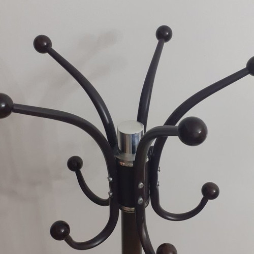 Coat rack new from unique wood with marble base, height 175cm