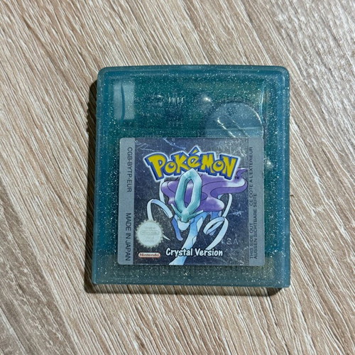 Pokemon Crystal cartridge used, genuine Made in Japan