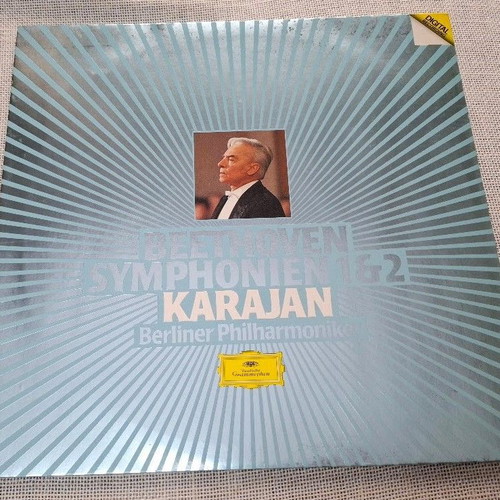 Beethoven Symphonies 1 & 2 LP Herbert Von Karajan Berliner Philharmoniker like new
