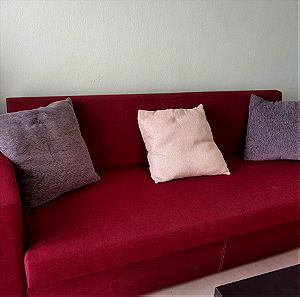 Τριθέσιος καναπές με αποθηκευτικό χώρο