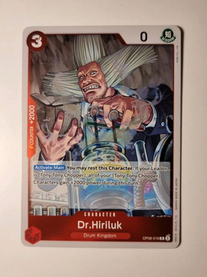 Κάρτα Dr. Hiriluk One Piece Card Game OP08-016 Rare