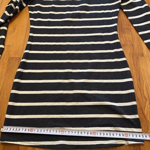 ICHI striped dress Small cotton used, black and white